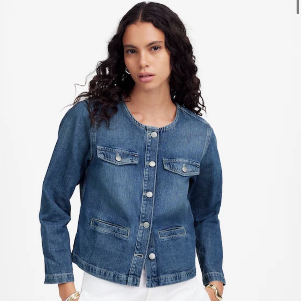 Madewell Denim Lady Jacket in Plymouth
Wash NWT SZ SM
